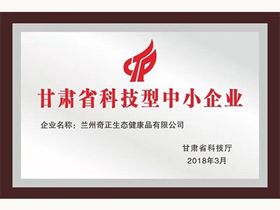甘肅省科技型中小企業(yè)(2018.3)